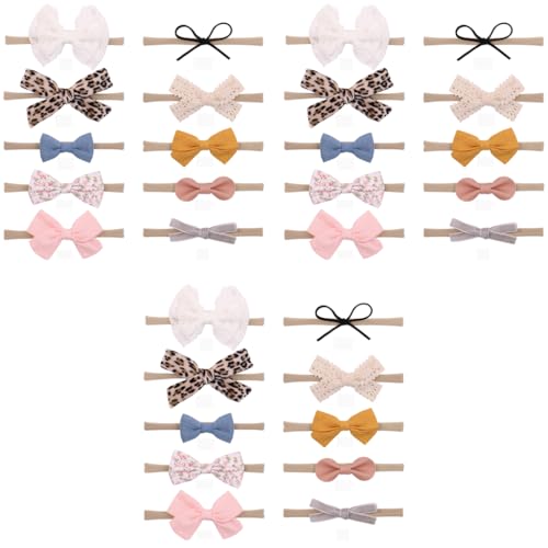 PALAY® 10pcs Bow Hair Bands for Baby Girls Boys, Handmade Baby Hairband Cute Elastic Headbands for Baby Girl, Soft Nylon Head Band for Baby Girl Newborn Infant Toddlers 30 PCS PALAY® 10pcs Bow Hair Bands for Baby Girls Boys, Handmade Baby Hairband Cute Elastic Headbands for Baby Girl, Soft Nylon Head Band for Baby Girl Newborn Infant Toddlers 30 PCS